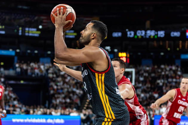 22.08.2026, GER, Turkish Airlines Supercup 2026, Hamburg, Finale, Deutschland-Kroatien Johannes Thiemann (Deutschland, 32) Hamburg Barclays Arena Hamburg Deutschland