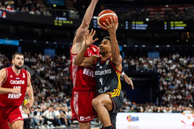 22.08.2026, GER, Turkish Airlines Supercup 2026, Hamburg, Finale, Deutschland-Kroatien Maodo Lo (Deutschland, 4) Hamburg Barclays Arena Hamburg Deutschland