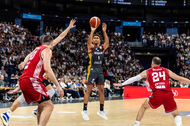 22.08.2026, GER, Turkish Airlines Supercup 2026, Hamburg, Finale, Deutschland-Kroatien Maodo Lo (Deutschland, 4) Hamburg Barclays Arena Hamburg Deutschland