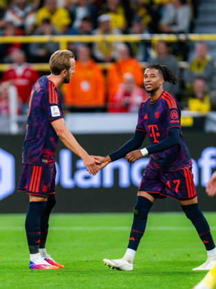 Supercup, Deutschland, Borussia Dortmund vs. FC Bayern München, 22.08.2026 im Signal Iduna Park Harry Kane Michael Olise Copyright: xBahhoxKarax