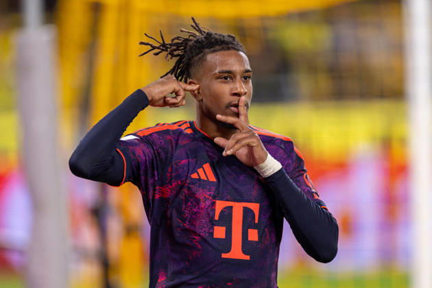 22.08.2026, Fussball, Franz Beckenbauer Supercup 2026, Borussia Dortmund - FC Bayern München. Michael Olise (FC Bayern München) bejubelt das Tor zum 0:2. Dortmund Signal Iduna Park NRW Deutschland xRHR-FOTO DEx Copyright: DennisxEwert RHR-FOTOx RHR-FOTO DE