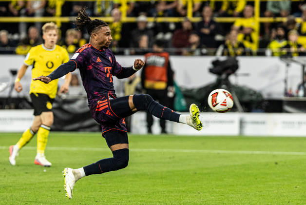 Franz-Beckenbauer-Supercup 2026: Borussia Dortmund - FC Bayern München; 22.08.2026 Michael Olise (FC Bayern München, 17) Franz-Beckenbauer-Supercup 2026: Borussia Dortmund - FC Bayern München; Signal Iduna Park, Dortmund; 22.08.2026 Copyright: xBEAUTIFULxSPORTS Buriakovx