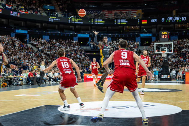 Basketball Hamburg 22.08.2026 Turkish Airlines Supercup 2026 Finale Deutschland (GER) - Kroatien (CRO) Dennis Schröder Schroeder (Deutschland, No.17) Schröder Schroder