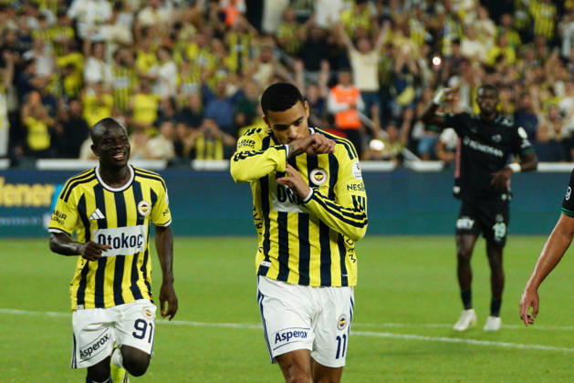 August 22, 2026, Kadikoy, Istanbul, Turkey: Mason Greenwood (C) of Fenerbahce celebrates after scores a goal during the Turkish Super League 2026 27 match between Fenerbahce and Konyaspor at the Chobani Stadium, Fenerbahce Sukru Saracoglu Sports Complex in Istanbul, Turkey, on August 22, 2026. Kadikoy Turkey - ZUMAu194 20260822_zip_u194_010 Copyright: xTolgaxUluturkx