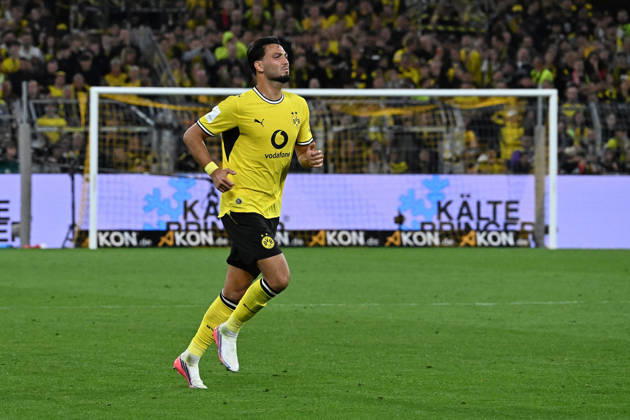 22.08.2026, xsltx, Fussball Franz Beckenbauer Supercup 2026, Borussia Dortmund - FC Bayern München v.l. Ramy Bensebaini (Borussia Dortmund) (DFL DFB REGULATIONS PROHIBIT ANY USE OF PHOTOGRAPHS as IMAGE SEQUENCES and or QUASI-VIDEO) Dortmund