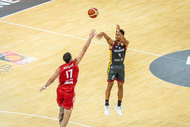 Basketball Hamburg 22.08.2026 Turkish Airlines Supercup 2026 Finale Deutschland (GER) - Kroatien (CRO) Maodo Lo (Deutschland, No.04) Karlo Matkovic (Kroatien, No.17)