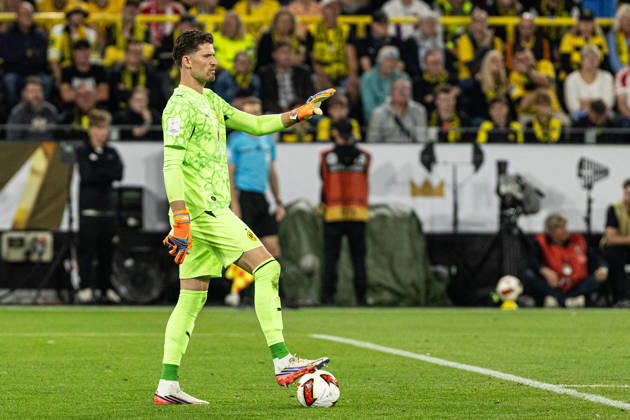 Franz-Beckenbauer-Supercup 2026: Borussia Dortmund - FC Bayern München; 22.08.2026 Gregor Kobel (Borussia Dortmund, 1) Franz-Beckenbauer-Supercup 2026: Borussia Dortmund - FC Bayern München; Signal Iduna Park, Dortmund; 22.08.2026 Copyright: xBEAUTIFULxSPORTS Buriakovx