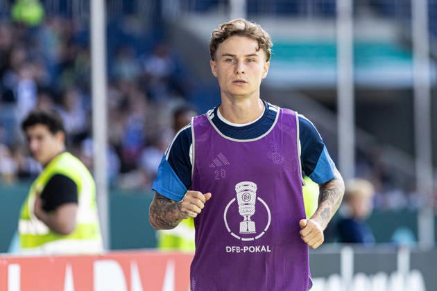 DFB-Pokal, 2026 2027, 1. Runde: MSV Duisburg - SV 07 Elversberg; 22.08.2026 Niklas Jessen (MSV Duisburg, 20) DFB-Pokal, 2026 2027, 1. Runde: MSV Duisburg - SV 07 Elversberg; Schauinsland-Reisen-Arena, Duisburg; 22.08.2026 DFB regulations prohibit any use of photographs as image sequences and or quasi video. Copyright: xBEAUTIFULxSPORTS Buriakovx