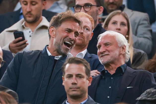 Franz Beckenbauer Supercup 2026 - Borussia Dortmund - FC Bayern München am 22.08.2026 im Signal Iduna Park in Dortmund Jürgen Juergen Klopp (Bundestrainer), Rudi Völler (Sportdirektor der deutschen Nationalmannschaft, DFB)