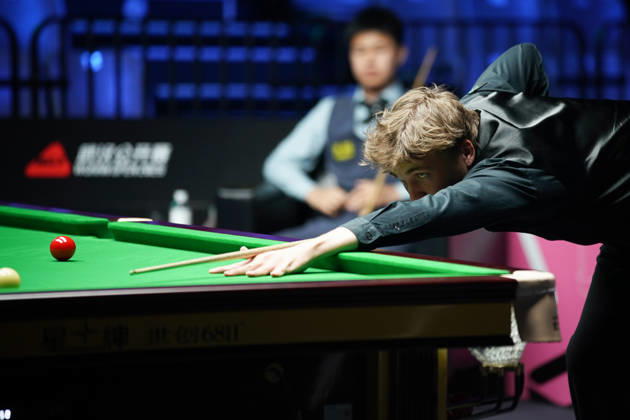 WUHAN, CHINA - AUGUST 23: Ben Mertens of Belgium plays a shot in the first round match against Wang Xinzhong of China on day 1 of Wuhan Open 2026 at the Optics Valley Gymnasium of Huazhong University of Science and Technology on August 23, 2026 in Wuhan, Hubei Province of China. Copyright: xTaixChengzhex 111661617834