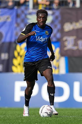 22.08.2026, xydrx, Fußball, DFB Pokal, 1. FC Saarbrücken - Hertha BSC, Saison 2026 2027, Ludwigsparkstadion: Abdoulaye Kamara (1.FC Saarbruecken, 15) DFB regulations prohibit any use of photographs as image sequences and or quasi-video. Copyright: HMBxMedia YannisxDreimann