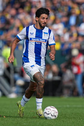 22.08.2026, xydrx, Fußball, DFB Pokal, 1. FC Saarbrücken - Hertha BSC, Saison 2026 2027, Ludwigsparkstadion: Kevin Sessa (Hertha BSC, 8) DFB regulations prohibit any use of photographs as image sequences and or quasi-video. Copyright: HMBxMedia YannisxDreimann