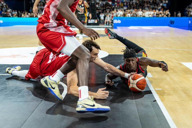Basketball Hamburg 22.08.2026 Turkish Airlines Supercup 2026 Finale Deutschland (GER) - Kroatien (CRO) Isaac Bonga (Deutschland, No.00)