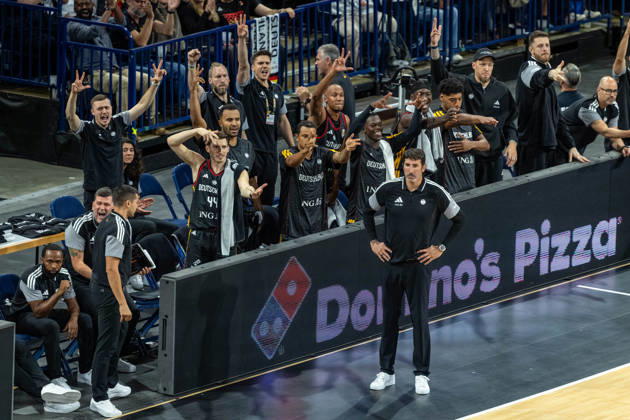 Basketball Hamburg 22.08.2026 Turkish Airlines Supercup 2026 Finale Deutschland (GER) - Kroatien (CRO) team Deutschland Jubel