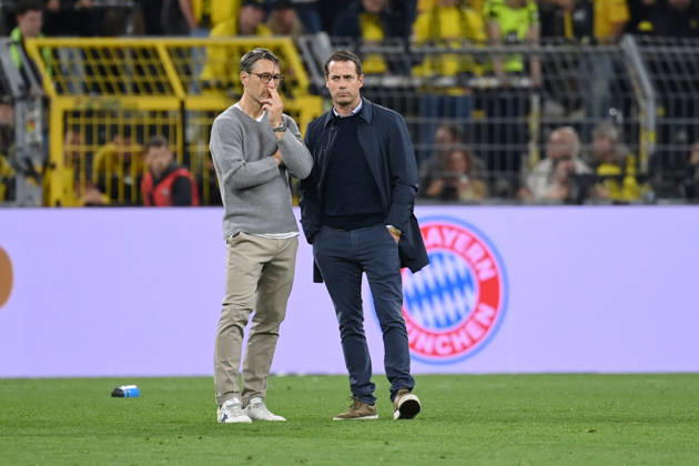 Trainer Niko Kovac (Borussia Dortmund), Lars Ricken (Geschäftsführer Borussia Dortmund), v.li., nach dem Spiel 22.08.2026, Fussball, Saison 2026 2027, Franz-Beckenbauer-Supercup 2026, Finale, Borussia Dortmund - FC Bayern München 1:2 DFL regulations prohibit any use of photographs as image sequences and or quasi-video Dortmund Signal Iduna Park Nordrhein Westfalen Deutschland