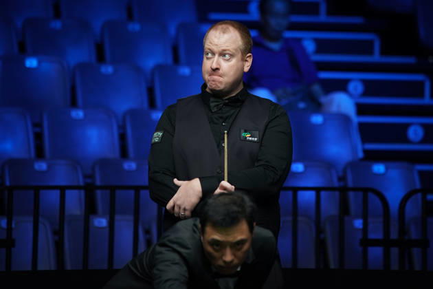 WUHAN, CHINA - AUGUST 23: Jordan Brown of Northern Ireland reacts in the first round match against Chris Wakelin of England on day 1 of Wuhan Open 2026 at the Optics Valley Gymnasium of Huazhong University of Science and Technology on August 23, 2026 in Wuhan, Hubei Province of China. Copyright: xTaixChengzhex 111661654929