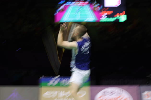 Thom Gicquel of France and Delphine Delrue of France in action during a final match of mix double during the BWF World Championships 2026 at Indira Gandhi Indoor Stadium, in New Delhi on August 23, 2026. New Delhi India Copyright: xAnshumanxAkashx