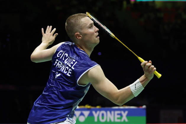 Thom Gicquel and Delphine Delrue Badminton World Champions - New Delhi Thom Gicquel of France and Delphine Delrue of France compete in the final match of mixed doubles during the BWF World Championships 2026 at Indira Gandhi Indoor Stadium in New Delhi, India on August 23, 2026. Photo by Anshuman Akash ABACAPRESS.COM New Delhi India Copyright: xAkashxAnshuman ABACAx