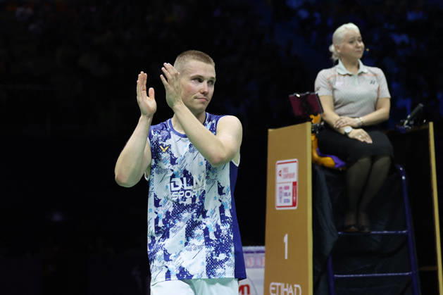 Thom Gicquel and Delphine Delrue Badminton World Champions - New Delhi Thom Gicquel of France and Delphine Delrue of France compete in the final match of mixed doubles during the BWF World Championships 2026 at Indira Gandhi Indoor Stadium in New Delhi, India on August 23, 2026. Photo by Anshuman Akash ABACAPRESS.COM New Delhi India Copyright: xAkashxAnshuman ABACAx