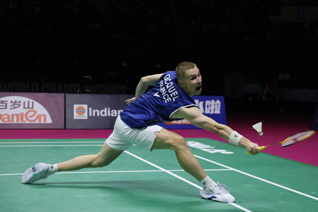 Thom Gicquel and Delphine Delrue Badminton World Champions - New Delhi Thom Gicquel of France and Delphine Delrue of France compete in the final match of mixed doubles during the BWF World Championships 2026 at Indira Gandhi Indoor Stadium in New Delhi, India on August 23, 2026. Photo by Anshuman Akash ABACAPRESS.COM New Delhi India Copyright: xAkashxAnshuman ABACAx