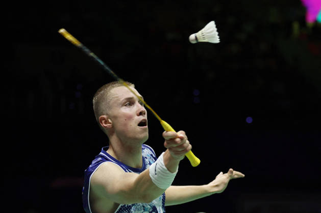 Thom Gicquel and Delphine Delrue Badminton World Champions - New Delhi Thom Gicquel of France and Delphine Delrue of France compete in the final match of mixed doubles during the BWF World Championships 2026 at Indira Gandhi Indoor Stadium in New Delhi, India on August 23, 2026. Photo by Anshuman Akash ABACAPRESS.COM New Delhi India  Copyright: xAkashxAnshuman ABACAx