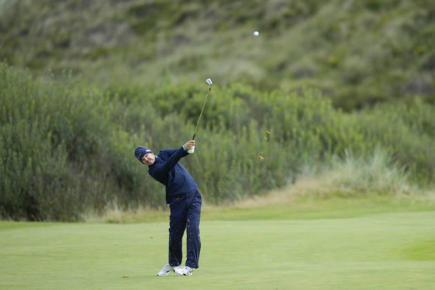 BALMEDIE, SCOTLAND - AUG 23: Yannik Paul (GER) plays from the 2nd fairway during Round 4 at the 2026 Nexo Championship at the Trump International Golf Links, Balmedie on August 23, 2026 in Aberdeenshire, Scotland The 2026 Nexo Championship