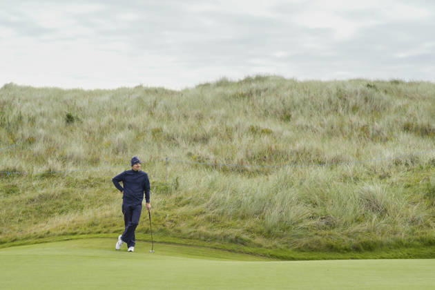 BALMEDIE, SCOTLAND - AUG 23: Yannik Paul (GER) waits on the 2nd green during Round 4 at the 2026 Nexo Championship at the Trump International Golf Links, Balmedie on August 23, 2026 in Aberdeenshire, Scotland The 2026 Nexo Championship