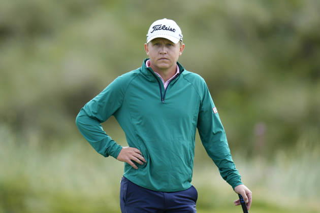 BALMEDIE, SCOTLAND - AUG 23: Albin Bergstrom (SWE) waits on the eighth green during Round 4 at the 2026 Nexo Championship at the Trump International Golf Links, Balmedie on August 23, 2026 in Aberdeenshire, Scotland The 2026 Nexo Championship