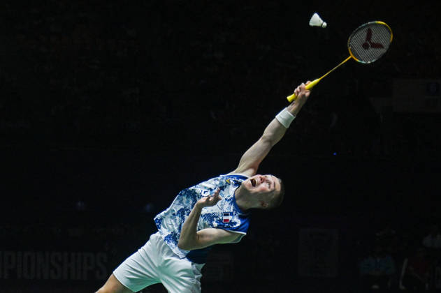India BWF Championships 2026 Thom Gicquel of France and Delphine Delrue (not pictured) compete against Feng Yan Zhe and Huang Dong Ping of China during the Mixed Doubles Finals of the BWF World Championships 2026 in New Delhi, India, on August 23, 2026. New Delhi Delhi India  Copyright: xKabirxJhangianix originalFilename:jhangiani-indiabwf260823_npYtq.jpg