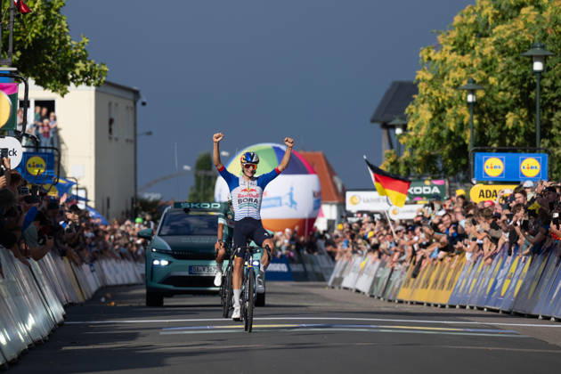 Lidl Deutschland Tour, Etappe 3, 22.08.2026 Giulio Pellizzari (ITA, Red Bull - BORA - hansgrohe) Bad Dürkheim Germany Copyright: xCarlaxHilgerx