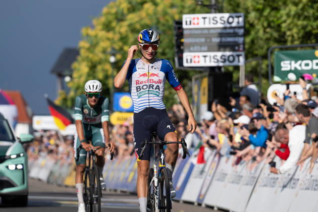 Lidl Deutschland Tour, Etappe 3, 22.08.2026 Giulio Pellizzari (ITA, Red Bull - BORA - hansgrohe) Bad Dürkheim Germany Copyright: xCarlaxHilgerx