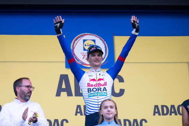 Lidl Deutschland Tour, Etappe 3, 22.08.2026 Giulio Pellizzari (ITA, Red Bull - BORA - hansgrohe) Bad Dürkheim Germany Copyright: xCarlaxHilgerx
