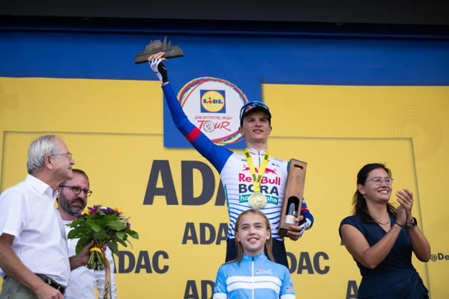 Lidl Deutschland Tour, Etappe 3, 22.08.2026 Giulio Pellizzari (ITA, Red Bull - BORA - hansgrohe) Bad Dürkheim Germany Copyright: xCarlaxHilgerx