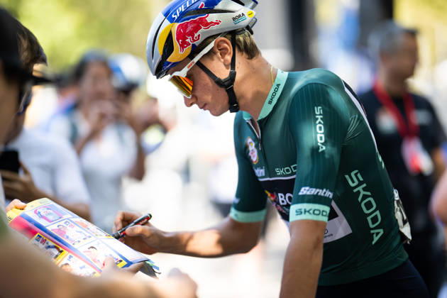 Lidl Deutschland Tour, Etappe 4, 23.08.2026 Giulio Pellizzari (ITA, Red Bull - BORA - hansgrohe) Heilbronn Germany Copyright: xCarlaxHilgerx