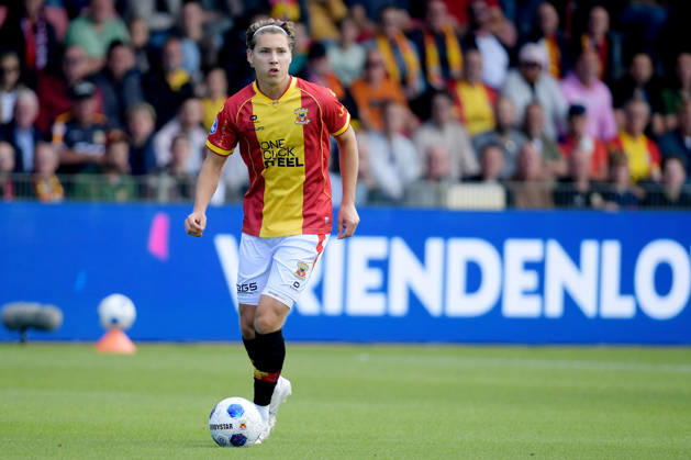 2026-08-23 Go Ahead Eagles v ADO Den Haag - VriendenLoterij Eredivisie DEVENTER, NETHERLANDS - AUGUST 23: Evert Linthorst of Go Ahead Eagles during the VriendenLoterij Eredivisie match between Go Ahead Eagles and ADO Den Haag at De Adelaarshorst on August 23, 2026 in Deventer, Netherlands. Deventer De Adelaarshorst Netherlands Content not available for redistribution in The Netherlands directly or indirectly through any third parties. Copyright: xDennisxBresserx