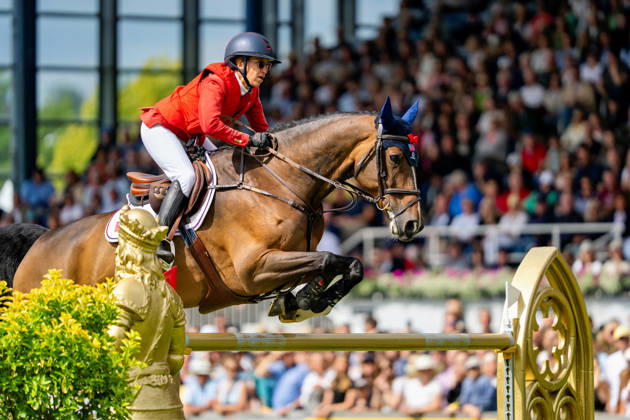 Laura Kraut auf Baloutinue (USA) FEI Jumping World Championship, WM, Weltmeisterschaft Aachen 2026, Third Competition Individual Final, Longines-Prize, 23.08.2026 FEI Jumping World Championship Aachen 2026, Third Competition Individual Final, Longines-Prize, 23.08.2026 Aachen Copyright: xEibner-Pressefoto J.xDerondeaux EP_JDU