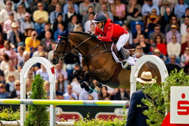 Laura Kraut auf Baloutinue (USA) FEI Jumping World Championship, WM, Weltmeisterschaft Aachen 2026, Third Competition Individual Final, Longines-Prize, 23.08.2026 FEI Jumping World Championship Aachen 2026, Third Competition Individual Final, Longines-Prize, 23.08.2026 Aachen Copyright: xEibner-Pressefoto J.xDerondeaux EP_JDU