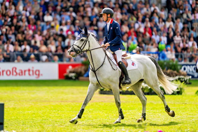 Scott Brash auf Hello Mango (GBR) FEI Jumping World Championship, WM, Weltmeisterschaft Aachen 2026, Third Competition Individual Final, Longines-Prize, 23.08.2026 FEI Jumping World Championship Aachen 2026, Third Competition Individual Final, Longines-Prize, 23.08.2026 Aachen Copyright: xEibner-Pressefoto J.xDerondeaux EP_JDU