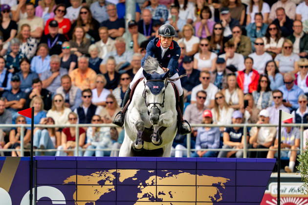 Scott Brash auf Hello Mango (GBR) FEI Jumping World Championship, WM, Weltmeisterschaft Aachen 2026, Third Competition Individual Final, Longines-Prize, 23.08.2026 FEI Jumping World Championship Aachen 2026, Third Competition Individual Final, Longines-Prize, 23.08.2026 Aachen Copyright: xEibner-Pressefoto J.xDerondeaux EP_JDU