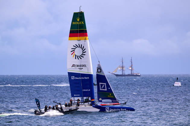 GER, Sail GP, Rockwool Germany Sail Grand Prix, Sassnitz, 22.-23.08.2026, Deutschland, Samstag, 23.08.2026, Renntag 2, GERMANY BY DEUTSCHE BANK - Sail GP Team - Germany; Driver - Erik Kosegarten-Heil, GER, Sail GP, Rockwool Germany Sail Grand Prix, Sassnitz, 22.-23.08.2026, Deutschland, Samstag, 23.08.2026, Renntag 2, Copyright: xClaudiusxRauchx