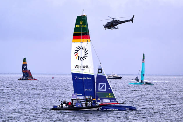 GER, Sail GP, Rockwool Germany Sail Grand Prix, Sassnitz, 22.-23.08.2026, Deutschland, Samstag, 23.08.2026, Renntag 2, GERMANY BY DEUTSCHE BANK - Sail GP Team - Germany; Driver - Erik Kosegarten-Heil, GER, Sail GP, Rockwool Germany Sail Grand Prix, Sassnitz, 22.-23.08.2026, Deutschland, Samstag, 23.08.2026, Renntag 2, Copyright: xClaudiusxRauchx