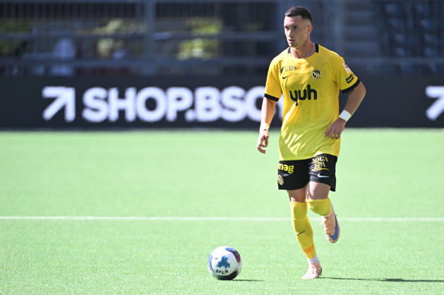 BERN, SWITZERLAND - AUGUST 23: Stefan Bukinac of Young Boys in action during the Swiss Super League match between BSC Young Boys and FC Vaduz at Stadion Wankdorf on August 23, 2026 in Bern, Switzerland. Bern Stadion Wankdorf Bern Switzerland Copyright: xJustPictures.ch ManuelxWinterbergerx jp-en-EuSpIm-MWI_2425
