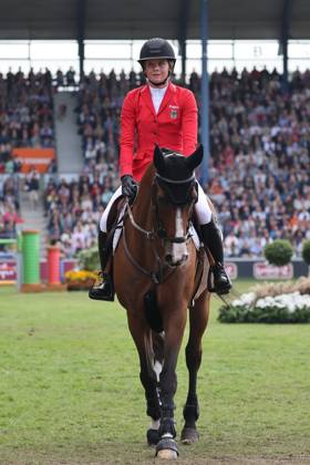 Sophie Hinners (GER, Deutschland) mit Pferd Iron Dames Singclair, FEI Jumping World Championship, WM, Weltmeisterschaft Third Competition Individual Final LONGINES-Prize, Longines-Preis, Parcourbesichtigung, Springen, Jumping, AACHEN - FEI World Championships 2026, Finale Weltfest des Pferdesports, Reitsport Weltmeisterschaft 2026, Aachen 2026, Welcome Home 2026, Aachener Soers, 11. bis 23. August 2026, Reitsport, 23.08.2026, Aachen Aachener Soers Deutschland