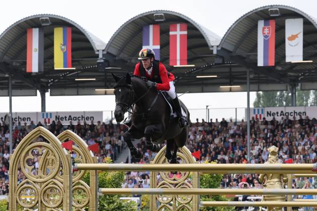 Marcus Ehning (GER, Deutschland) mit Pferd Coolio 42, FEI Jumping World Championship, WM, Weltmeisterschaft Third Competition Individual Final LONGINES-Prize, Longines-Preis, Parcourbesichtigung, Springen, Jumping, AACHEN - FEI World Championships 2026, Finale Weltfest des Pferdesports, Reitsport Weltmeisterschaft 2026, Aachen 2026, Welcome Home 2026, Aachener Soers, 11. bis 23. August 2026, Reitsport, 23.08.2026, Aachen Aachener Soers Deutschland