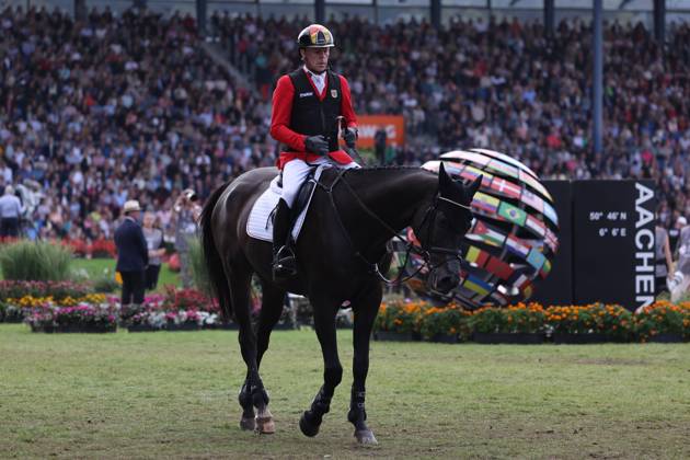 Marcus Ehning (GER, Deutschland) mit Pferd Coolio 42, FEI Jumping World Championship, WM, Weltmeisterschaft Third Competition Individual Final LONGINES-Prize, Longines-Preis, Parcourbesichtigung, Springen, Jumping, AACHEN - FEI World Championships 2026, Finale Weltfest des Pferdesports, Reitsport Weltmeisterschaft 2026, Aachen 2026, Welcome Home 2026, Aachener Soers, 11. bis 23. August 2026, Reitsport, 23.08.2026, Aachen Aachener Soers Deutschland