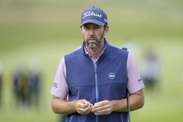 BALMEDIE, SCOTLAND - AUG 23: Scott Jamieson (SCO) walks onto the 17th green during Round 4 at the 2026 Nexo Championship at the Trump International Golf Links, Balmedie on August 23, 2026 in Aberdeenshire, Scotland The 2026 Nexo Championship