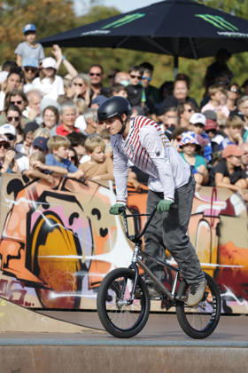 23.08.2026 Finale Männer bei der UEC BMX Freestyle Park Europameisterschaft in Darmstadt Ausrichter VC Darmstadt hier Lars Kindermann (GER) Darmstadt Hessen Deutschland