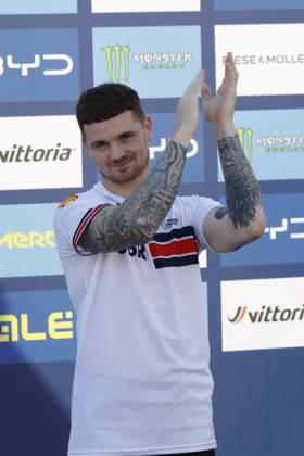 23.08.2026 Finale Männer bei der UEC BMX Freestyle Park Europameisterschaft in Darmstadt Ausrichter VC Darmstadt Europameister Jordan Clark (GBR) Anthony Jeanjean (FRA) Darmstadt Hessen Deutschland