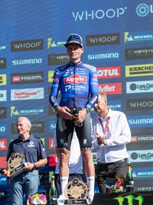 UCI coupe du monde cross country elite hommes Compagnon Michel MAXPPP - Les Gets 23 08 2026 UCI coupe du monde cross country elite hommes 1er Boichis Adrien France 2eme Van der Poel Mathieu Nederland 3eme Vidaurre Kossmann Martin CHI The 2026 UCI Mountain Bike World Series