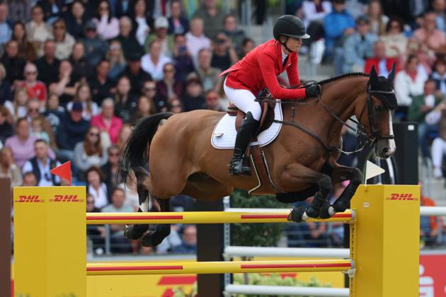 Sophie Hinners (GER, Deutschland) mit Pferd Iron Dames Singclair, Springen, FEI Jumping World Championship, WM, Weltmeisterschaft , FEI Jumping World Championship, Competition Individual Final, Longines-Prize, Longines-Preis, Finale Einzelwertung, Jumping , AACHEN - FEI World Championships 2026, Weltfest des Pferdesports, Reitsport Weltmeisterschaft 2026, Aachen 2026, Welcome Home 2026, Aachener Soers, 11. bis 23. August 2026, Reitsport, 23.08.2026, Aachen Aachener Soers Deutschland